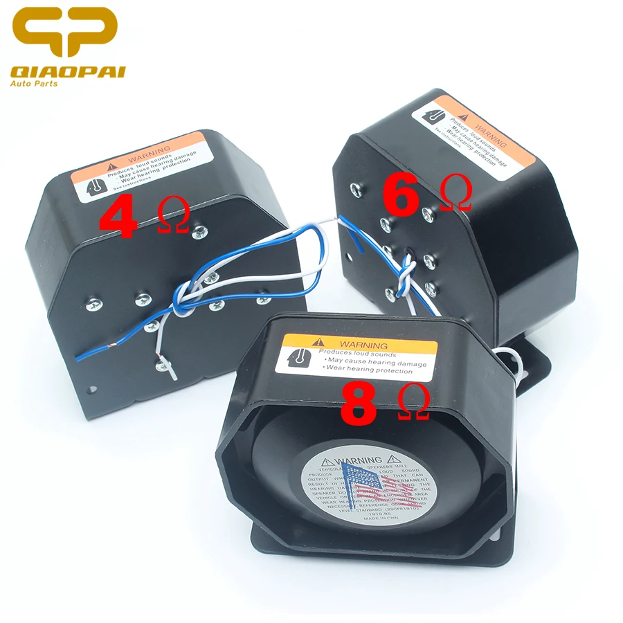 

Unversal 12V 200W HORN Impedance 4/6/8 Ohm Super Loudspeaker Loud Alarm Ship Car Boat Train Horn Black Metal Ultrathin Trumpet