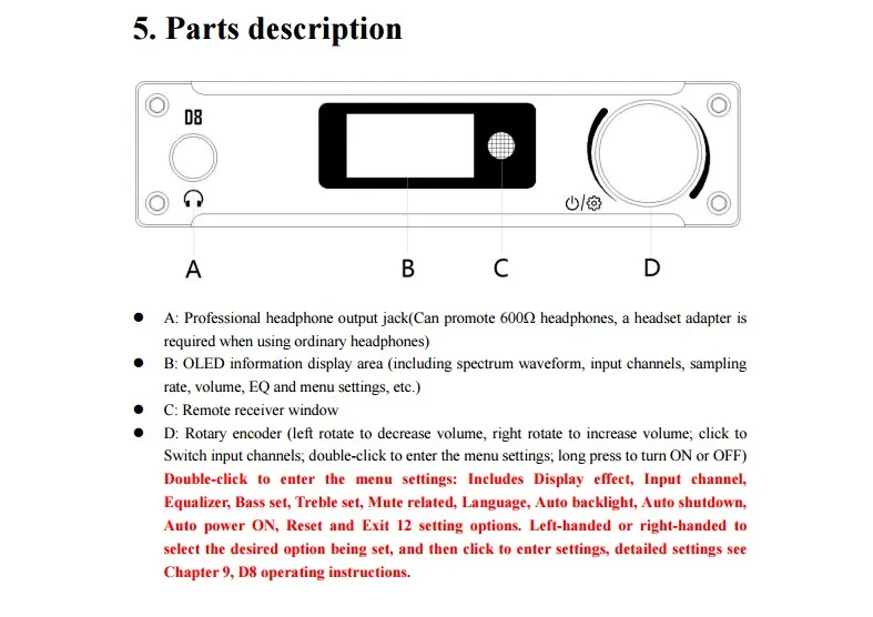 ALIENTEK D8 усилитель класса d 80 Вт* 2 HiFi стерео аудио цифровой усилитель коаксиальный/оптический/USB DAC PCM2704 AMP