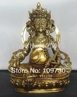 

00114 Chinese Bronze Auspicious Fortuna statue Dzambala statue
