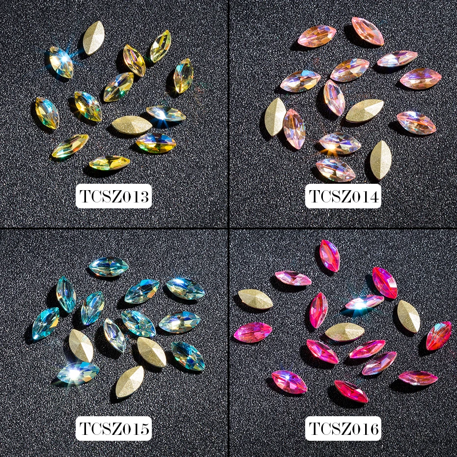 

3D Horse Eye Shape Clear Glitter Shinny Crystal Diamond 10MM for Nail Art Rhinestones Decorations DIY and nail art decorations