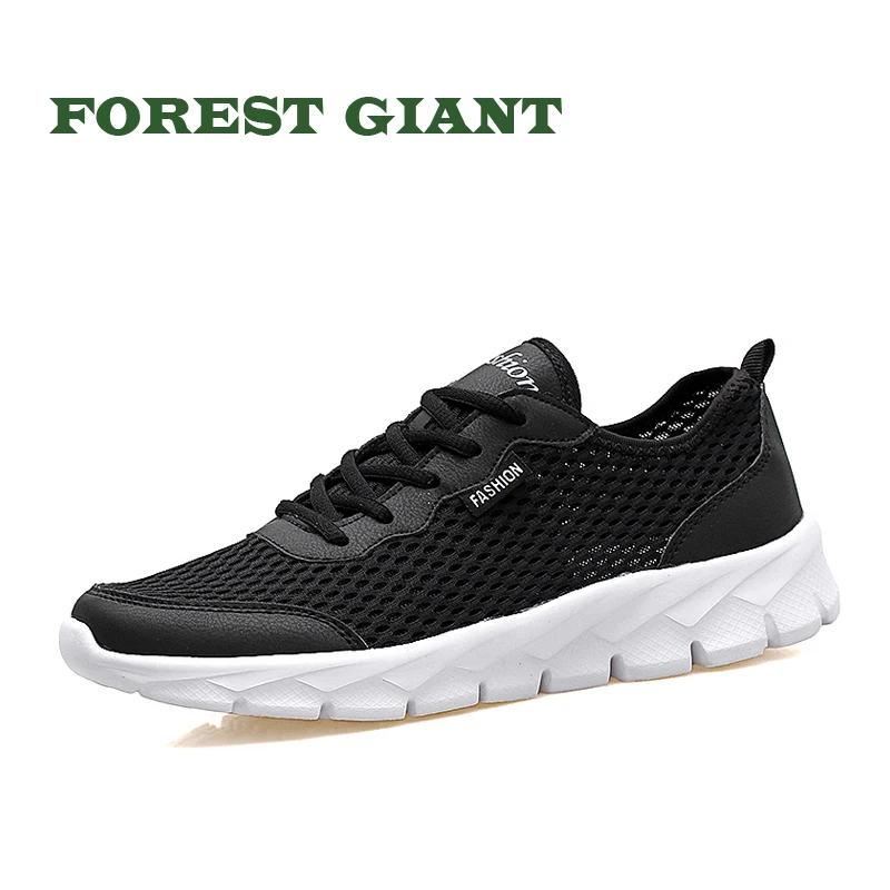 

FOREST GIANT New 2018 Breathable Mesh Men Casual Shoes Fashion Men Shoes Soft Summer Footwear For Male Plus Size 35-48 8607