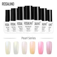 ROSALIND гель мода жемчужная серия Цветной Гель-лак для ногтей искусство для ногтей верхнее Базовое покрытие требуется Полупостоянный Гель-лак