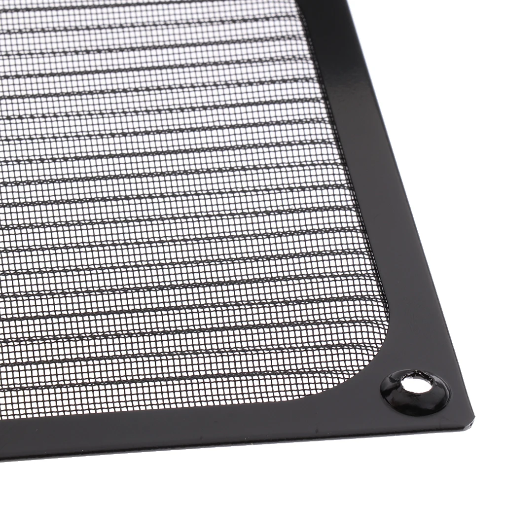 5 pack of PC Aluminum 120mm Computer Fan Cooling Dustproof Dust Filter Shield Case Aluminum Grill Guard Black