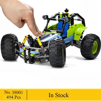 

Compatible 42037 NEW 2 In 1 Technic Formula Off-Roader Racing Car Model Building Block Toys LELE 38001 DIY Gifts For Children