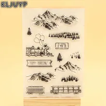 KLJUYP Happy Traveling Clear Stamps Scrapbook Paper Craft Clear stamp scrapbooking KL307