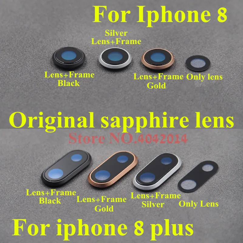 الأصلي الياقوت كاميرا غطاء لعدسات النظارة ل فون X XS 8 8 وعاء 8 زائد المحمول الهاتف الخلفية العدسات الخلفي حالة استبدال إصلاح جزء