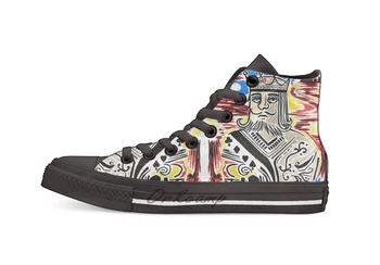 

King Of Cards Casual High Top Canvas shoes sneakers For Drop shipping