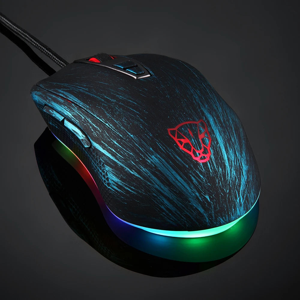 MOTOSPEED V60 игровой Мышь мыши 5000 Точек на дюйм USB3.0 USB проводной RGB Подсветка PMW3325 Gamer компьютер Мышь для рабочего ноутбука