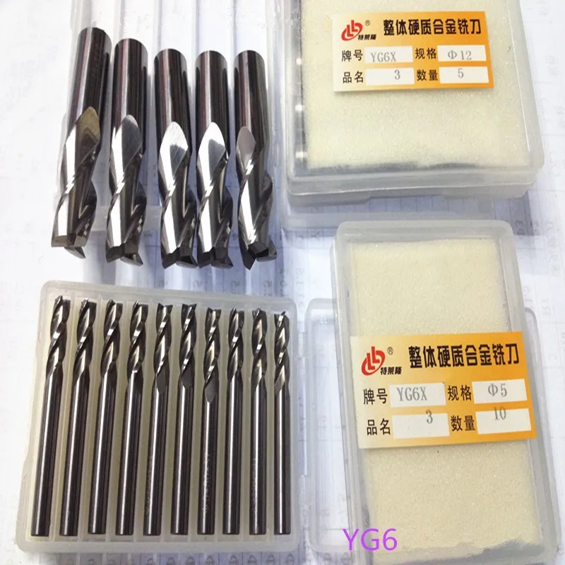 10pcs 3Flute Solid Carbide End Mill bit 2.5mmx15x40 CNC Milling Cutting