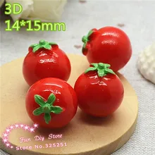 Красный 3D помидор, фруктов для очаровательные декорированные 50 шт./лот