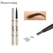Tool Multi-Function Long-Lasting Eyebrow Pencil with Brush Makeup Cosmetic Double-Ended