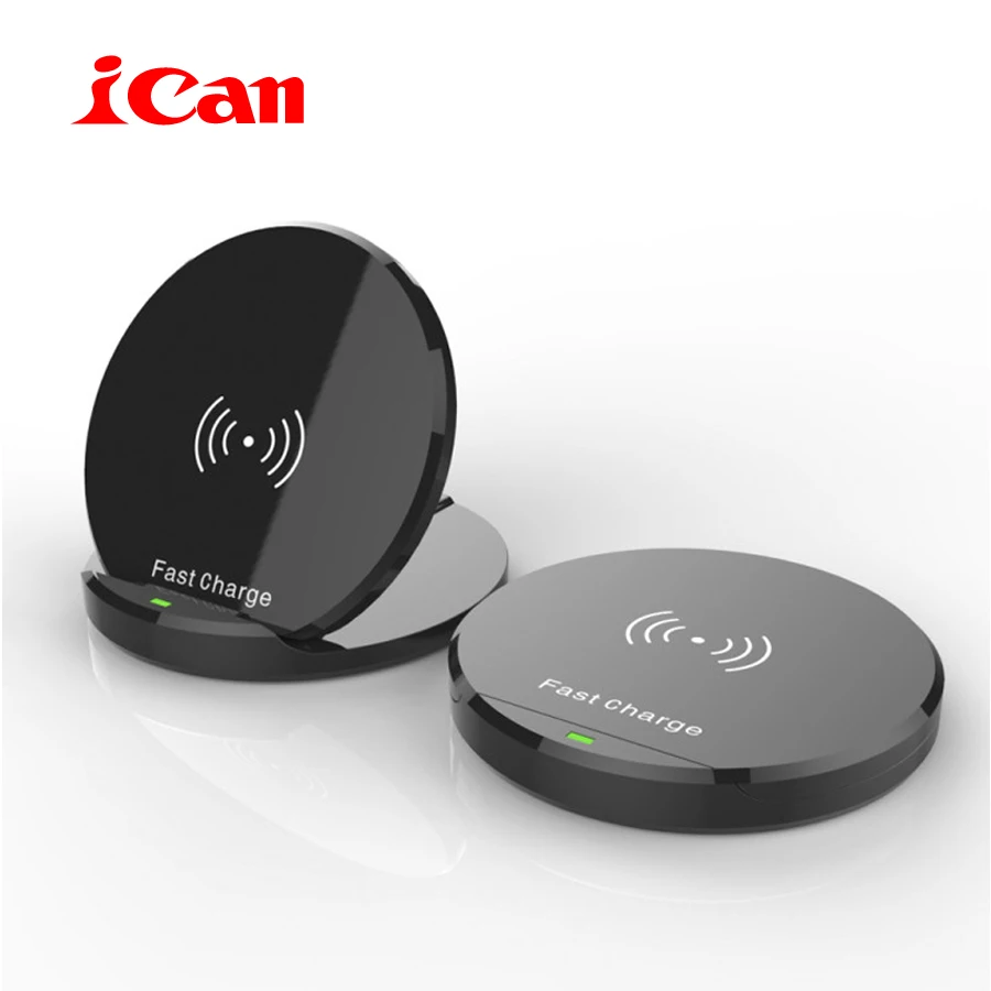 

iCan New arrival Wireless Charger For iPhone 8/8Plus/X 10W Qi Fast Wireless Charging Pad for Samsung S8/S8+/S7Edge/S6Edge+/Note5