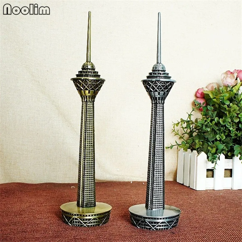 

NOOLIM 3D Metal Building New Iran Mudeita Metal Crafts Architectural Models Home Decorations Tower Birthday Gift Decoration