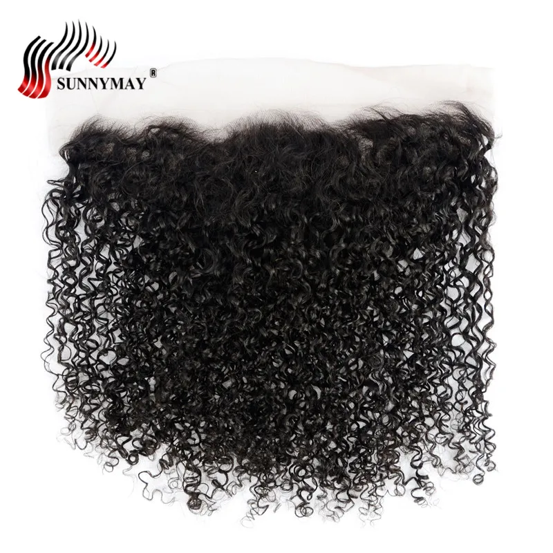 

Sunnymay Brazilian Curly Lace Frontal 13x4 Ear to Ear Pre Plucked With Baby Hair Free Part