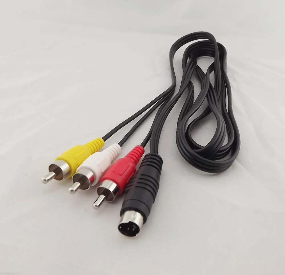 10pcs 5ft 4 Pin S Video Male To 3 RCA Male AV Audio Video Adapter Cable DVD PC TV on Aliexpress