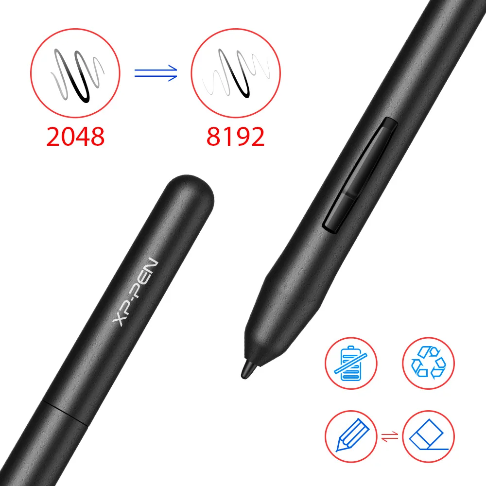 Графический планшет для рисования XP Pen Star G430S ультратонкие графический планшет для рисования для ОГУ с Батарея- стилус-разработан