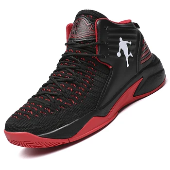 

Breathable Basketball Shoes Men Air Mesh Outdoor Sport Cushion Sneakers High Top Athletic Lace Up Trainers Ankle Boot Baloncesto