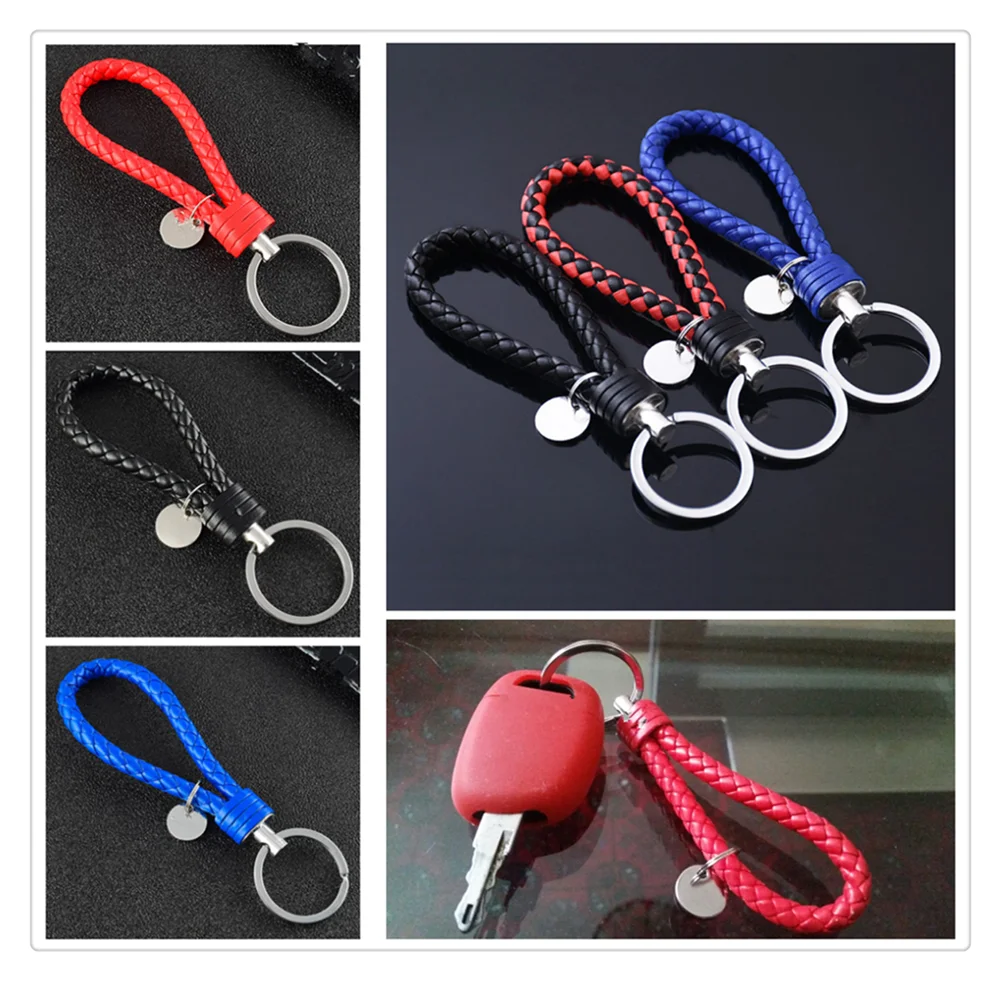 

New car shape pendant new woven leather keychain rope DIY for Toyota Matrix Corolla Solara Convertible