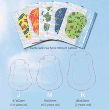 30PCs Colorful Cartoon Eye Shield Children Amblyopia Glasses Orthoptic Breathable Mask Soft Eye Patches High quality D50