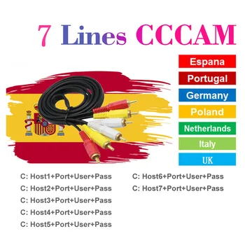 

Best 7 8 10 CCCAM lines 1 Year CCCam cline for 1 year Spain Poland Portugal Germany Satellite tv Receiver CccamFor DVB-S2 gtmedi