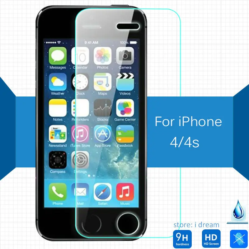 For Apple iphone 4 4s iphone4 Tempered glass Screen
