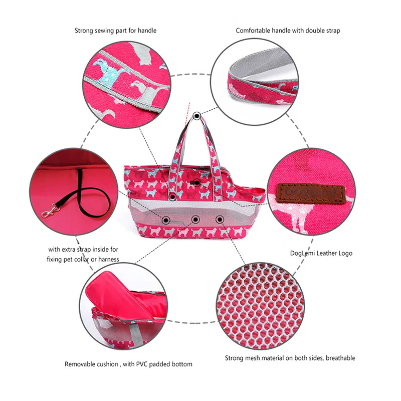 Portable Pet Dog Cat Carrier Travel Bag Outdoor Soft Canvas Mesh Tote Handbag Windproof Winter Bag|pet carrier bag|carrier bagpet |