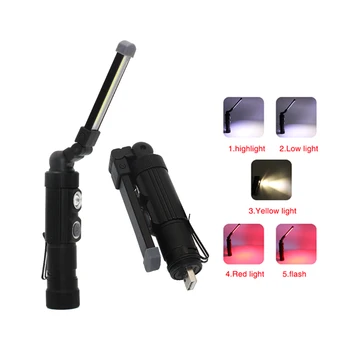 

COB T6 Handheld Movable Work Lights USB Charging Multi-functional and Folding Emergency Lights Portable LED Work Lights