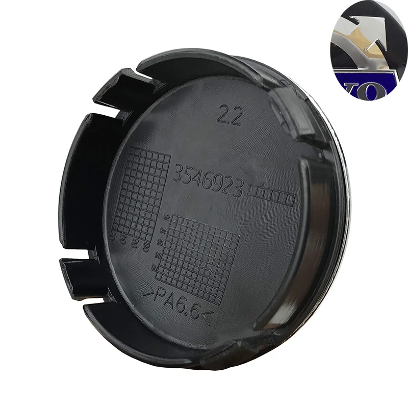 

4pcs 64mm Black Car Styling Sticker Emblem Badge Covers For Volvo S60 S80L XC60 Automobile Rim Wheel Hub Center Caps