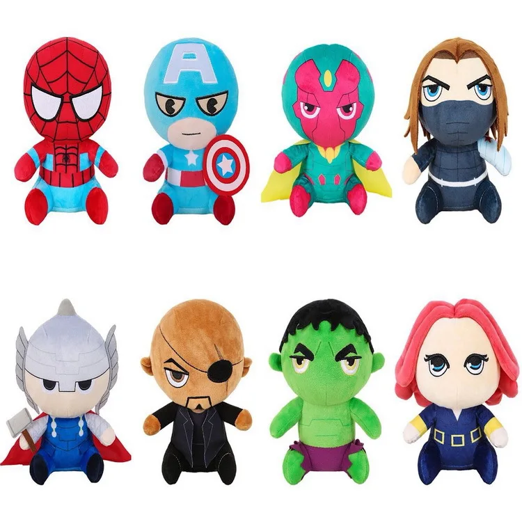 Мягкая Плюшевая Кукла LOKI игрушка видоискатель Наташа Халк Капитан Америка