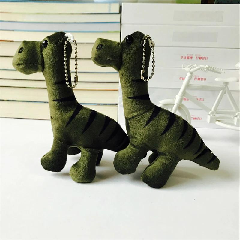 1pcs Cute Dinosaur Key Chain Plush Toys Tyrannosaurus Rex Keychain Car