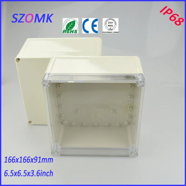 

transparent cover junction box (4 pcs)166*166*91mm abs control plastic enclosures for electronics enclosure plastic waterproof