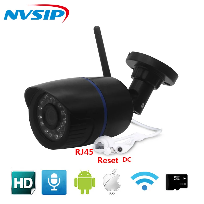 Ip-камера Wifi 960P 1080p Беспроводная Проводная P2P CCTV Bullet уличная камера с разъемом для карты MiscroSD Max 64G h264 Wi-Fi can