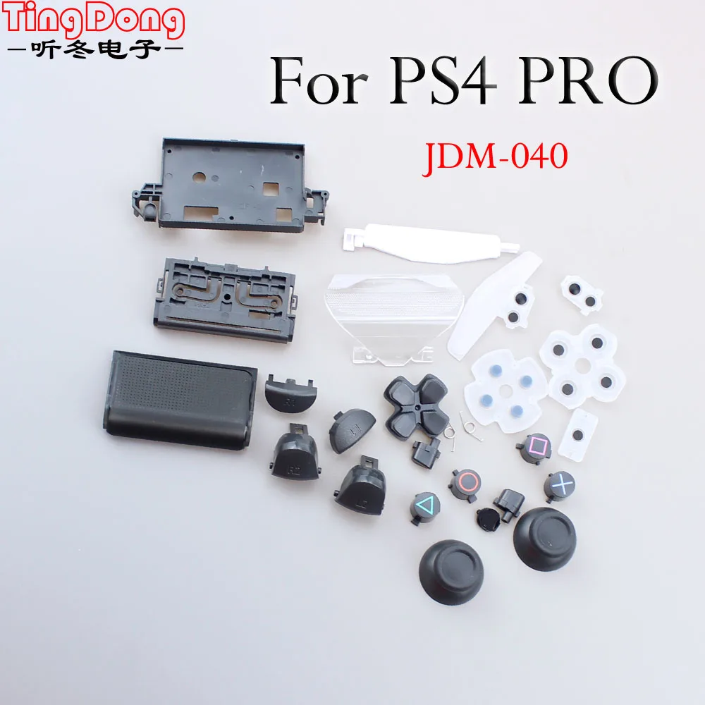

For Sony PS4 Pro JDS040 Controller Gamepad Dualshock 4 Pro Joysticks Cap Dpad R1/L1/R2/L2 Direction key Bullet ABXY Buttons+Crew