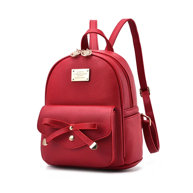 2018 New Women Backpack PU Leather Lady Fashion Backbags Cute School