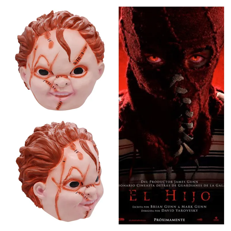 

New Movie BrightBurn Cosplay Masks Horror Scary Child Adult Latex Full Face Ghost Doll Mask Helmet Party Fancy Ball Halloween