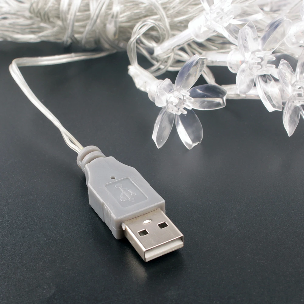 5 м 40 светодиодных сказочных огней USB наружная/Внутренняя уличная гирлянда Рождественская/Новогодняя Рождественская гирлянда светодиодные гирлянды для украшения дома