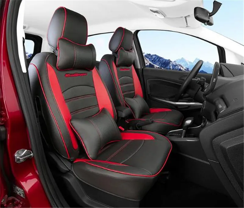 Стильный автомобильный салон, специальное всесезонное покрытие для сидения из искусственной кожи, подушка для Ford Ecosport, автомобильные чехлы
