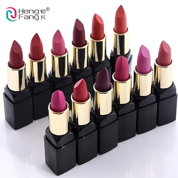 

New Lips Makeup Sexy Nude Velvet Matte Lipstick Lip Kits 12pcs Hengfang Waterproof Make Up Pigments Red Lip Stick Sets Beauty