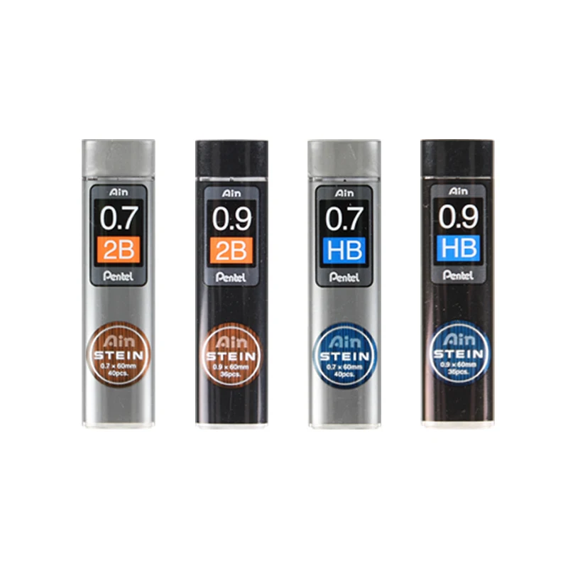 Без поломки! Карандаш Pentel сменный стержень Stein улучшенный силикон 0 2 3 5 7 9*60 мм