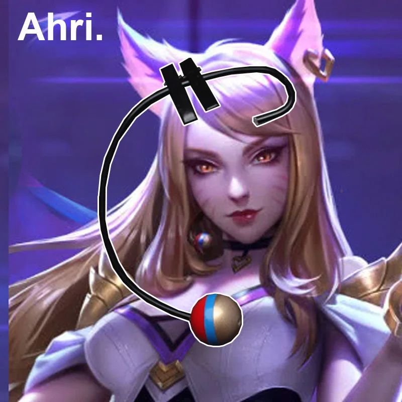 LOL League of Legends KDA Ahri Akali Evelynn Kaisa Microphone Cosplay Prop