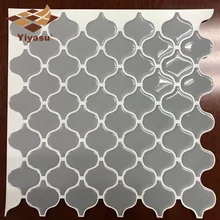 Серая Arabesque плитка с марокканским узором самоклеющиеся щитки 3D мозаичный стикер для настенной плитки винил ванная комната кухня домашний Декор DIY