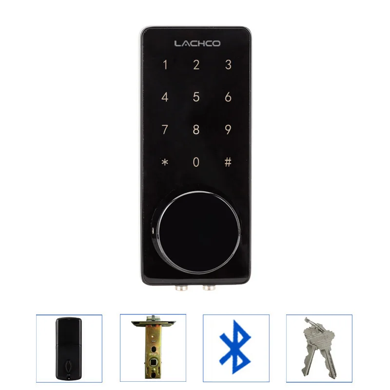 LACHCO Smartphone Bluetooth Door Lock APP Combination Code Touch Screen Keypad Password Smart Electronic door Lock L16076BAP