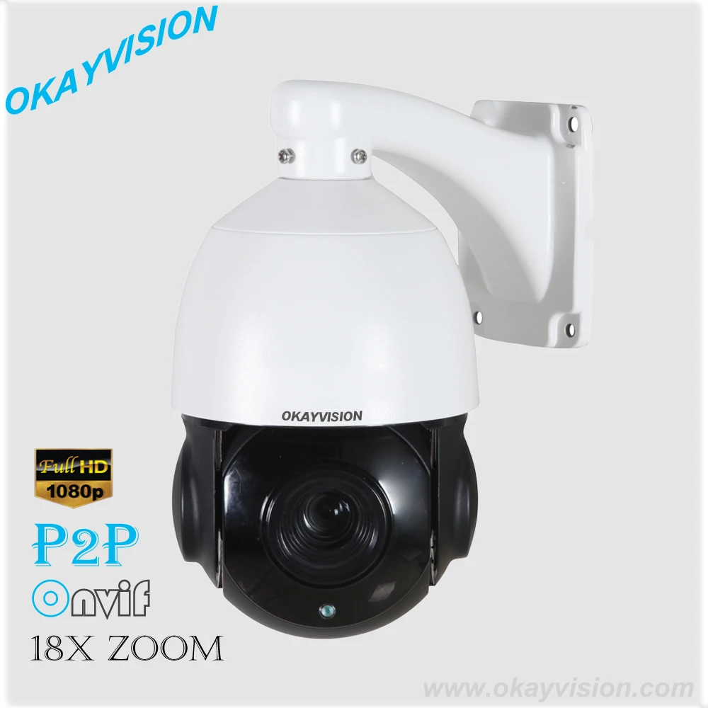 5 inch IP Medium Speed Dome Camera P2P Onvif 1080P 2Megapixel 18X optical zoom Network IP PTZ camera medium speed dome camera