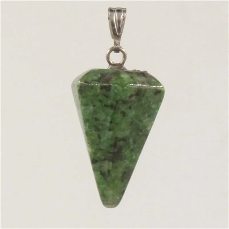 24 шт./лот, аметистсс из натурального камня, вишневый кварцевый кристалл, подвески для ожерелья, граненый маятник