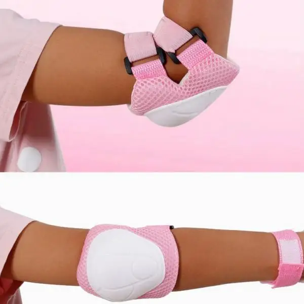 1 Set 6 Pieces Kids Children Bicycle Inline & Roller Skating Scooter Knee/ Wrist / Elbow Pads Gear Guard Protector Boys Girls 