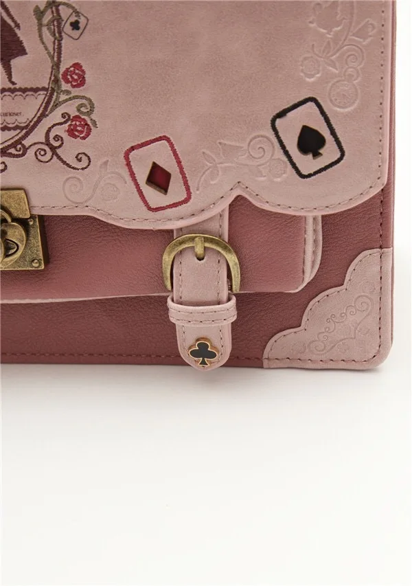 Алиса в стране чудес милый кавайный кожаный маленький рюкзак для девочек женские сумки Ita студенческий школьный рюкзак Mochila Feminina рюкзак для девочек