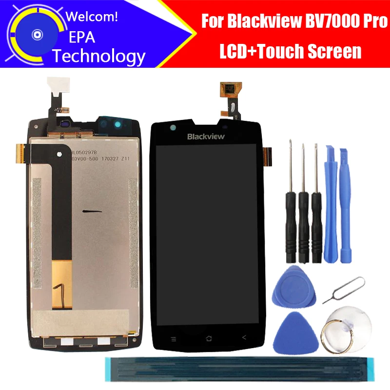 5.0'' Blackview BV7000 Pro LCD Display+Touch Screen 100% Original Tested Digitizer Glass Panel Replacement For BV7000 Pro+gifts