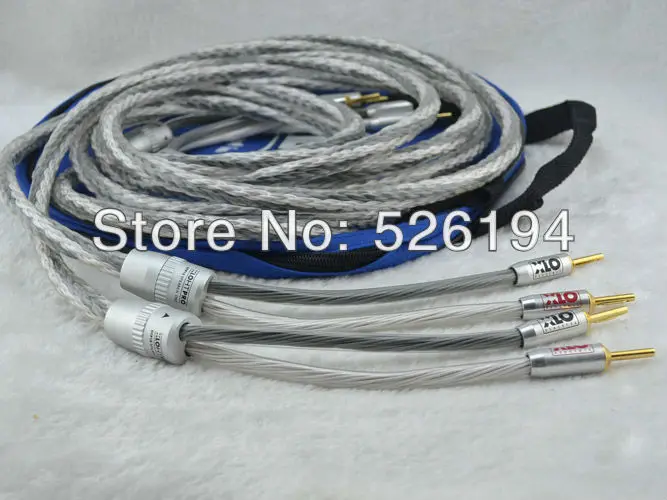 

Free shipping 2.5M/pair XLO HTP12 Speaker Cable with banana plug Single Bi-wire speaker cable