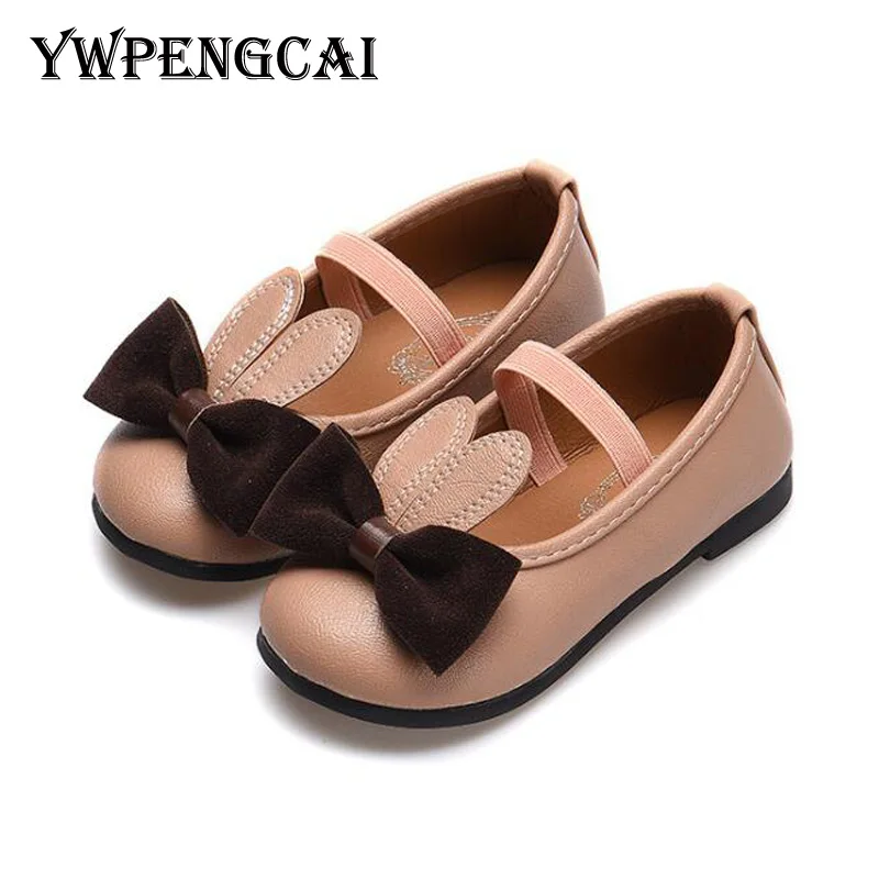 

New Arrival Spring Autumn Children Shoes Girls Party Dress Shoes Baby Toddler Girl Bow Flats Girls Princess Shoes #8HX0636