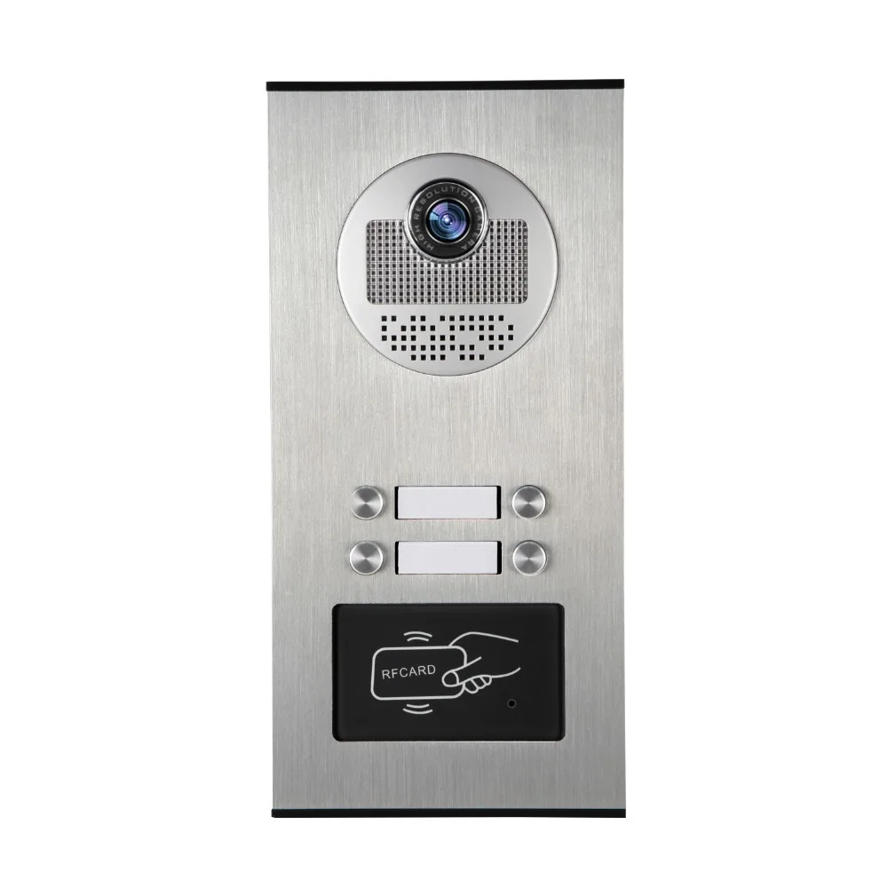 Yobang безопасности RFID дверной звонок 7 дюймов монитор видео телефон двери домофон водонепроницаемый металлический ИК камера